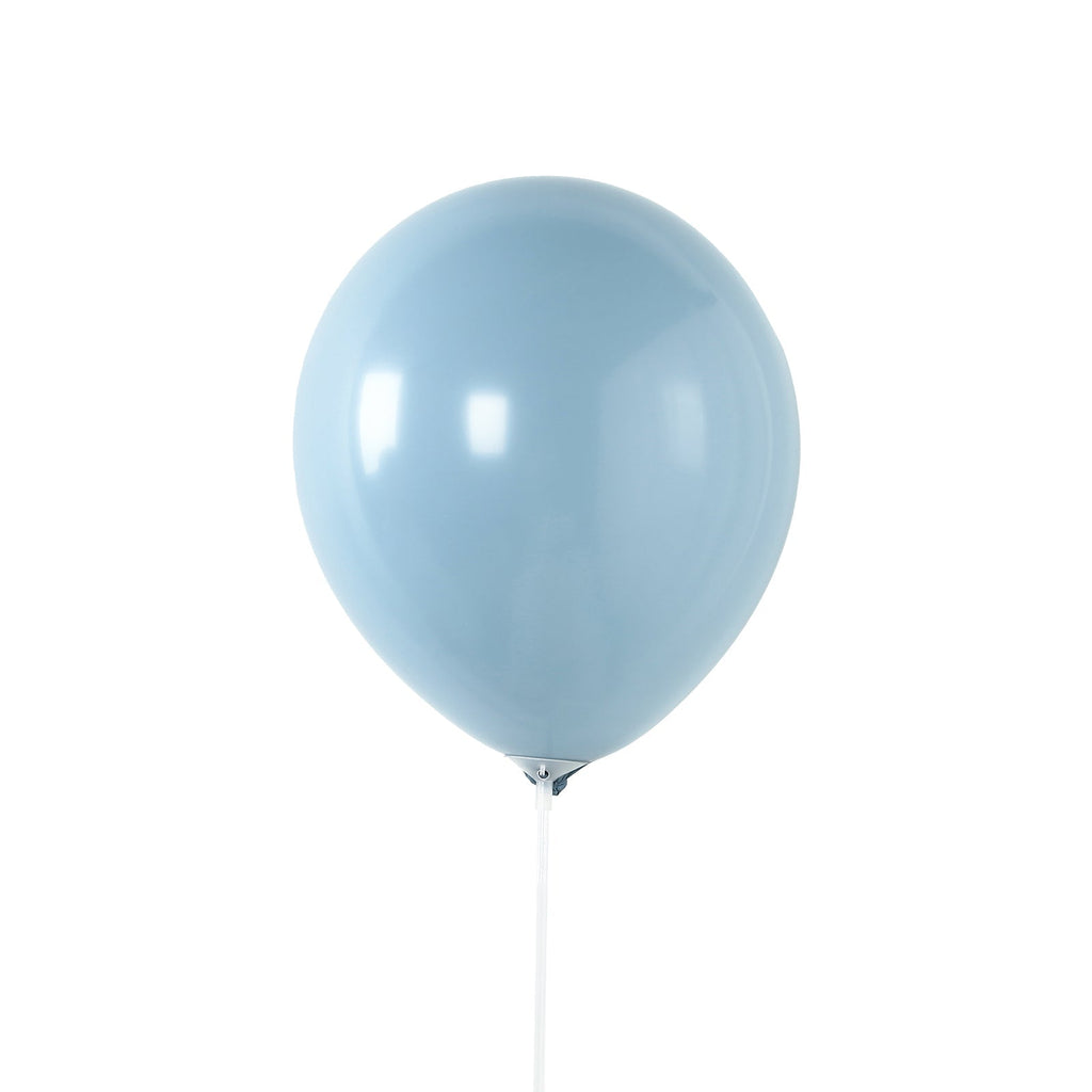 50 Pack Matte Pastel Dusty Blue Biodegradable Balloons 12", Round Eco - friendly Thick Latex Party Balloons - Bell Racket Store