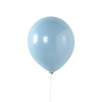 50 Pack Matte Pastel Dusty Blue Biodegradable Balloons 12", Round Eco - friendly Thick Latex Party Balloons - Bell Racket Store