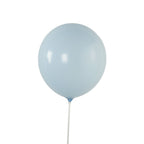 50 Pack Matte Pastel Ice Blue Biodegradable Balloons 12", Round Eco - friendly Thick Latex Party Balloons - Bell Racket Store