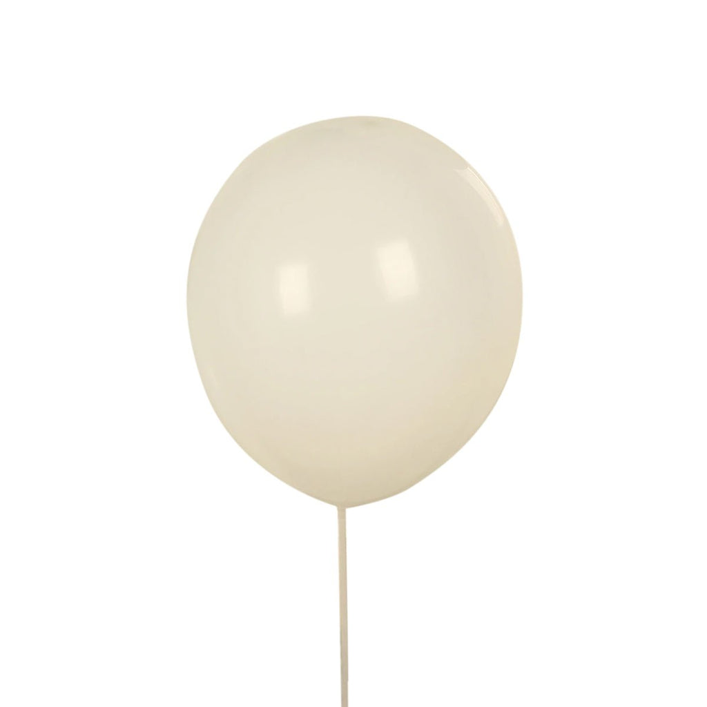 50 Pack Matte Pastel Off White Biodegradable Balloons 12", Round Eco - friendly Thick Latex Party Balloons - Bell Racket Store