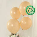50 Pack Matte Pastel Peach Biodegradable Balloons 12", Round Eco - friendly Thick Latex Party Balloons - Bell Racket Store