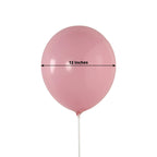50 Pack Matte Pastel Pink Biodegradable Balloons 12", Round Eco - friendly Thick Latex Party Balloons - Bell Racket Store