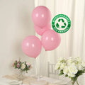 50 Pack Matte Pastel Pink Biodegradable Balloons 12", Round Eco - friendly Thick Latex Party Balloons - Bell Racket Store