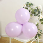 50 Pack Matte Pastel Purple Biodegradable Balloons 12", Round Eco - friendly Thick Latex Party Balloons - Bell Racket Store