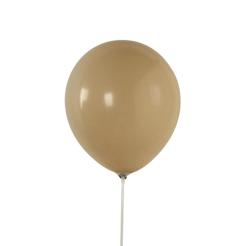 50 Pack Matte Pastel Taupe Biodegradable Balloons 12", Round Eco - friendly Thick Latex Party Balloons - Bell Racket Store