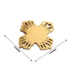 50 - Pack Mini Paper Truffle Cup Liners Crown Square Design Metallic Gold - 225GSM Cupcake Tray Wrappers 4" - Bell Racket Store