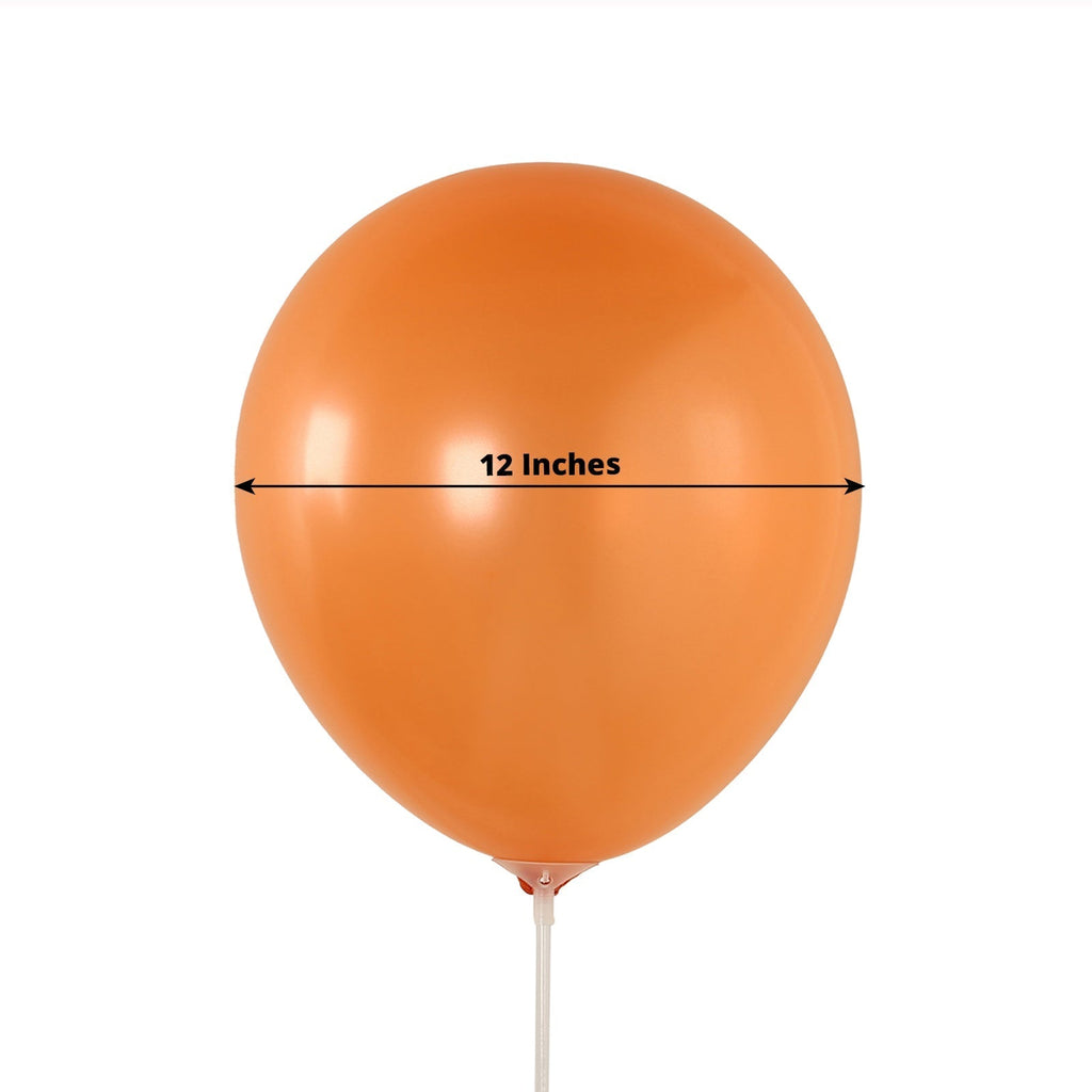 50 Pack Orange Biodegradable Balloons, 12" Thickened Extra Strong Eco - friendly Latex Helium Party Balloons - Bell Racket Store