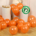 50 Pack Orange Biodegradable Balloons, 12" Thickened Extra Strong Eco - friendly Latex Helium Party Balloons - Bell Racket Store
