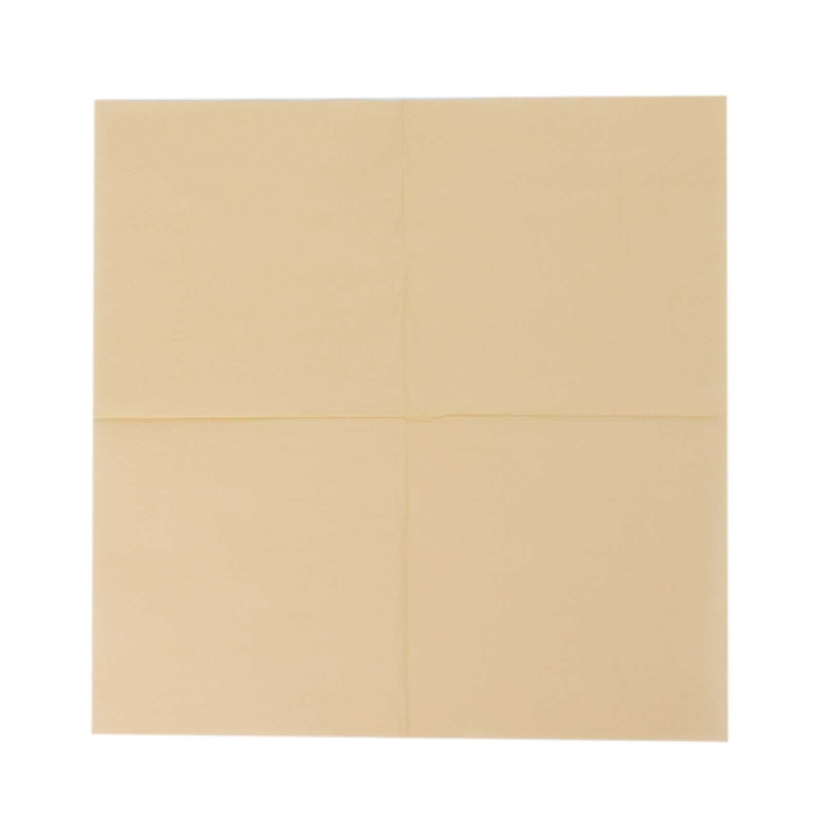 50 - Pack Paper Beverage Napkins Beige - 2 Ply Disposable Soft 18GSM Cocktail Napkins 5"x5" - Bell Racket Store