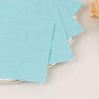50 - Pack Paper Beverage Napkins Blue - 2 Ply Disposable Soft 18GSM Cocktail Napkins 5"x5" - Bell Racket Store