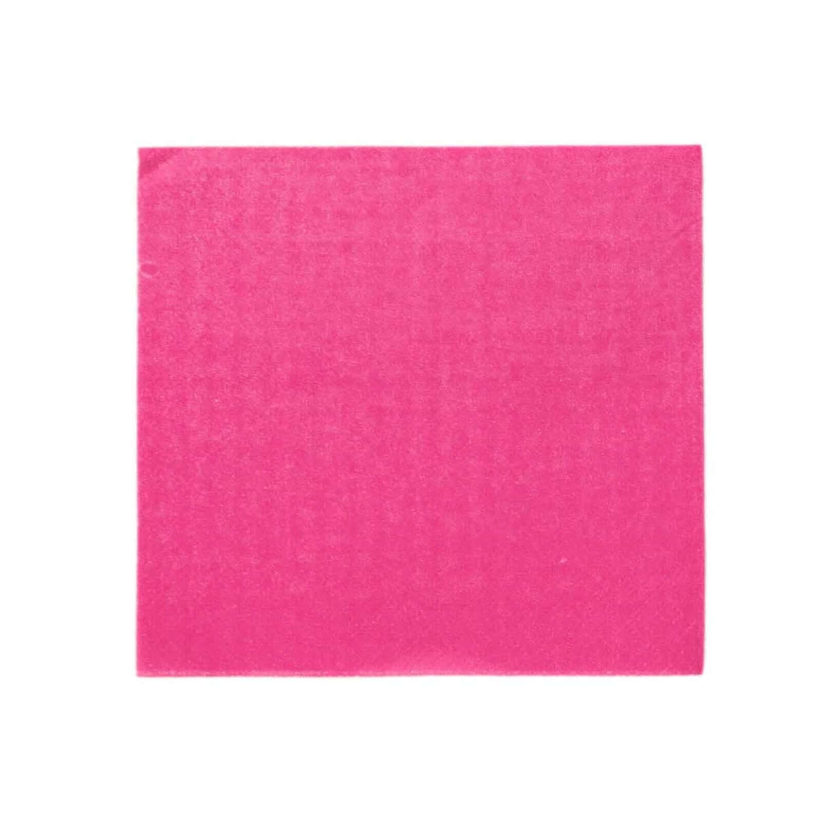 50 - Pack Paper Beverage Napkins Fuchsia - 2 Ply Disposable Soft 18GSM Cocktail Napkins 5"x5" - Bell Racket Store