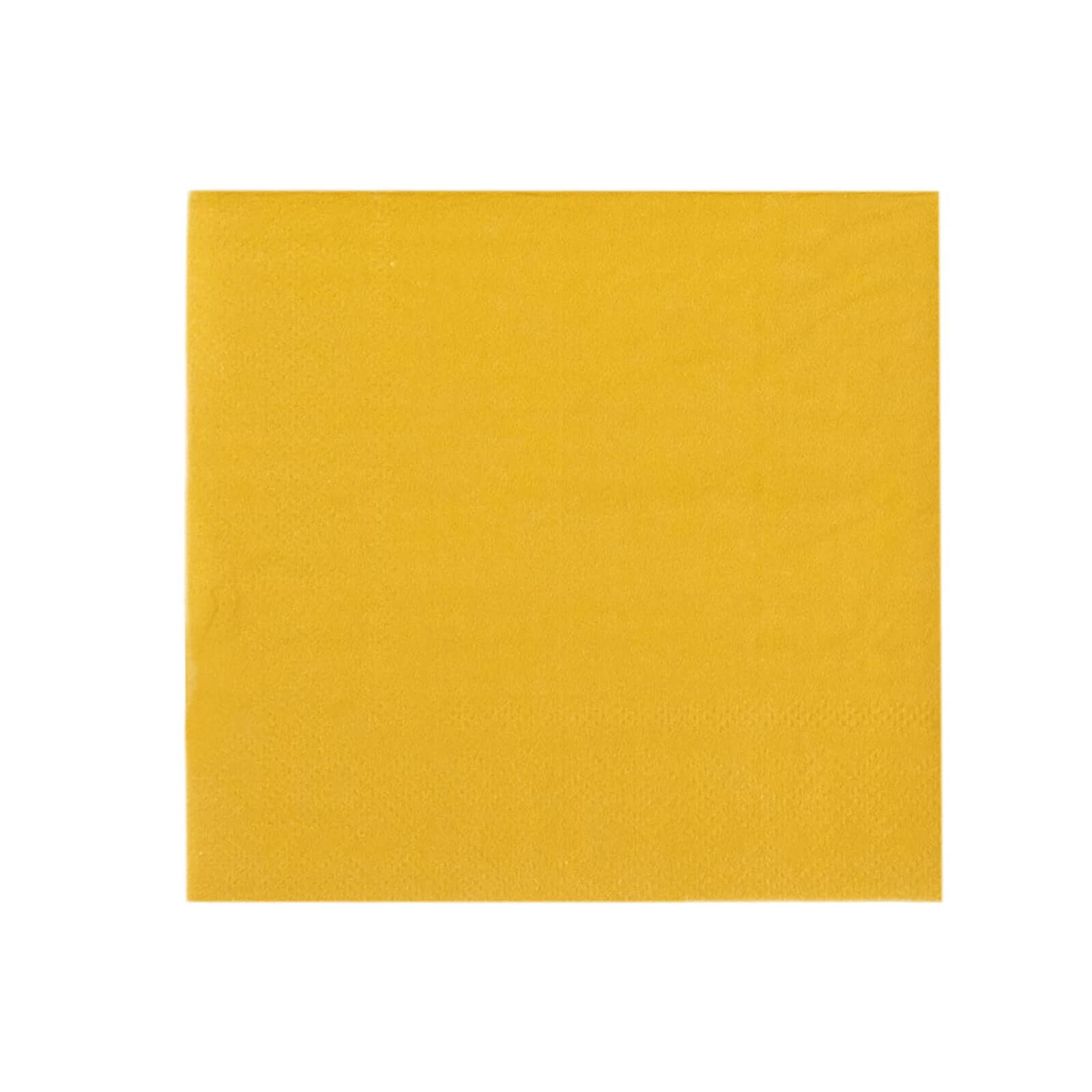 50 - Pack Paper Beverage Napkins Gold - 2 Ply Disposable Soft 18GSM Cocktail Napkins for Events 5"x5" - Bell Racket Store