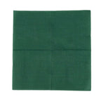 50 - Pack Paper Beverage Napkins Hunter Emerald Green - 2 Ply Disposable Soft 18GSM Cocktail Napkins 5"x5" - Bell Racket Store