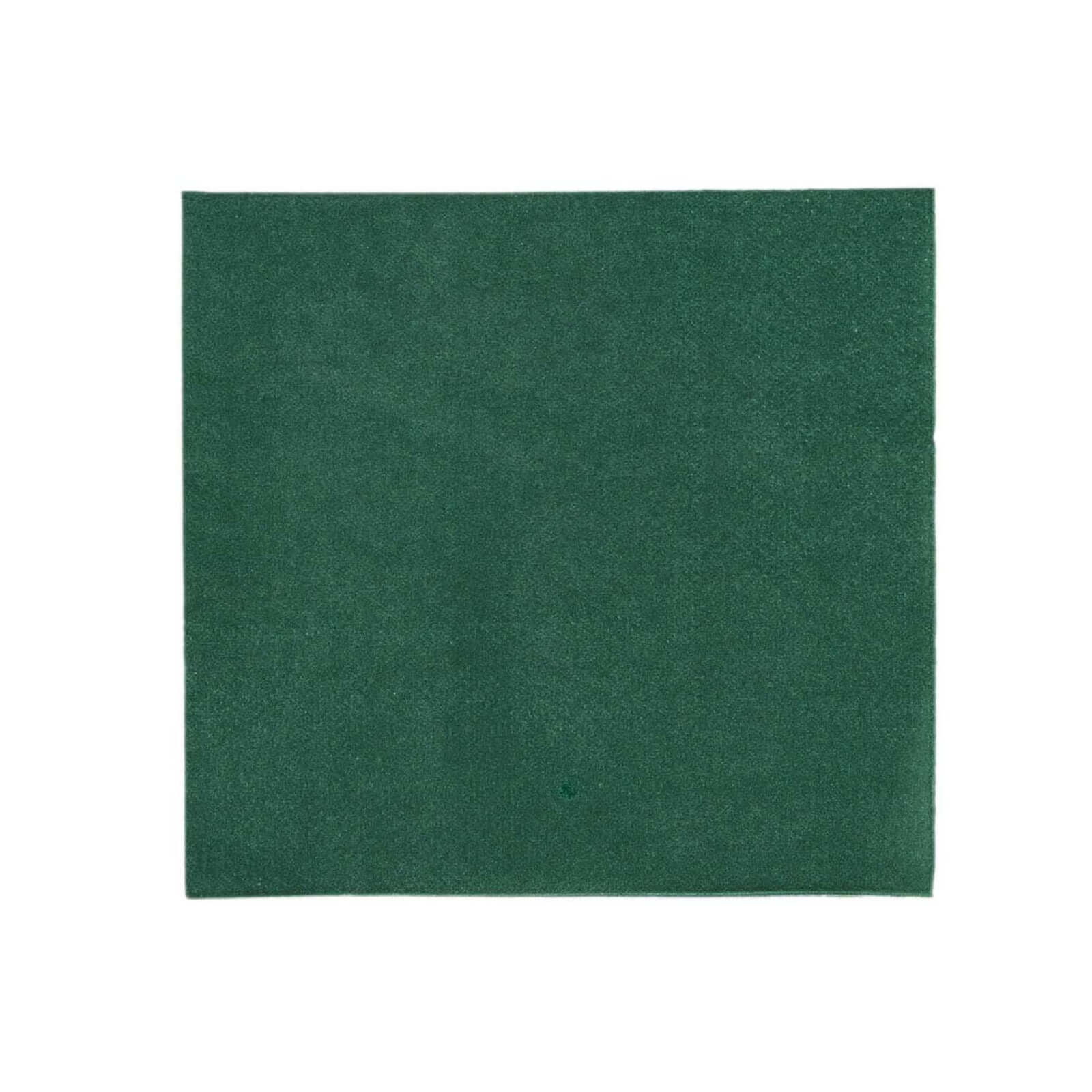 50 - Pack Paper Beverage Napkins Hunter Emerald Green - 2 Ply Disposable Soft 18GSM Cocktail Napkins 5"x5" - Bell Racket Store