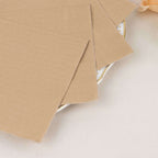 50 - Pack Paper Beverage Napkins Natural - 2 Ply Disposable Soft 18GSM Cocktail Napkins 5"x5" - Bell Racket Store