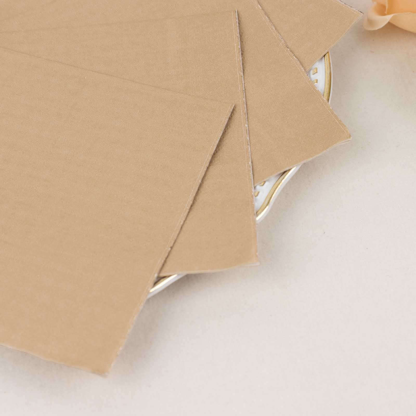 50 - Pack Paper Beverage Napkins Natural - 2 Ply Disposable Soft 18GSM Cocktail Napkins 5"x5" - Bell Racket Store