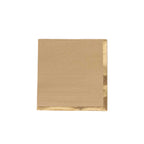 50 - Pack Paper Beverage Napkins Natural with Gold Foil Edge - 2 Ply Disposable Soft 18GSM Cocktail Napkins 5"x5" - Bell Racket Store