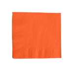 50 - Pack Paper Beverage Napkins Orange - 2 Ply Disposable Soft 18GSM Cocktail Napkins 5"x5" - Bell Racket Store
