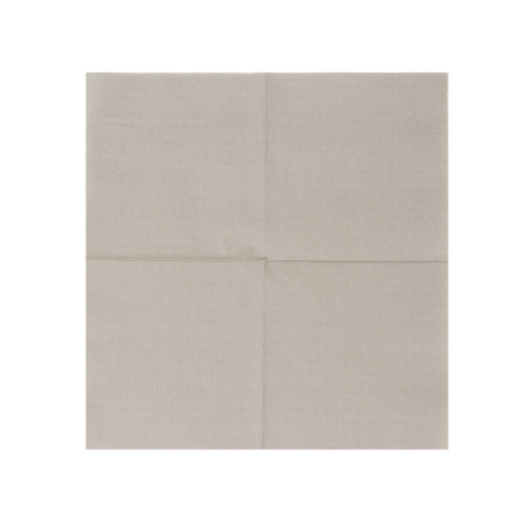 50 - Pack Paper Beverage Napkins Silver - 2 Ply Disposable Soft 18GSM Cocktail Napkins 5"x5" - Bell Racket Store