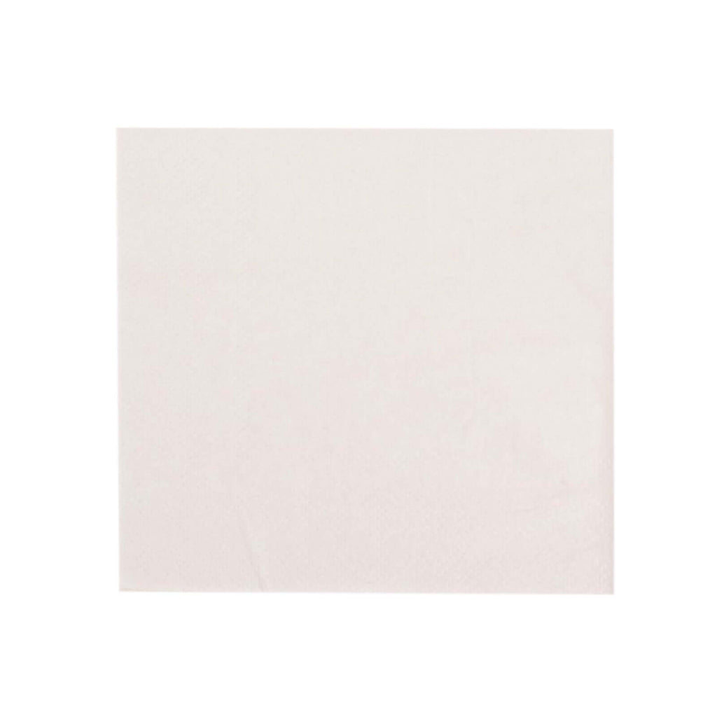 50 - Pack Paper Beverage Napkins White - 2 Ply Disposable Soft 18GSM Cocktail Napkins 5"x5" - Bell Racket Store