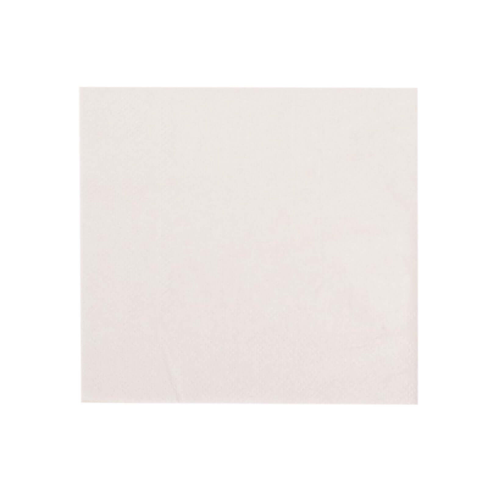 50 - Pack Paper Beverage Napkins White - 2 Ply Disposable Soft 18GSM Cocktail Napkins 5"x5" - Bell Racket Store