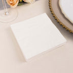 50 - Pack Paper Beverage Napkins White - 2 Ply Disposable Soft 18GSM Cocktail Napkins 5"x5" - Bell Racket Store
