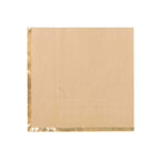 50 - Pack Paper Beverage Napkins with Gold Foil Edge Natural - Disposable 2 Ply Cocktail Napkins for Events 6.5"x6.5" - Bell Racket Store