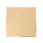 50 - Pack Paper Beverage Napkins with Gold Foil Edge Natural - Disposable 2 Ply Cocktail Napkins for Events 6.5"x6.5" - Bell Racket Store