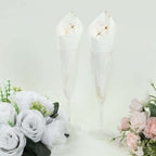 50 - Pack Paper Cocktail Napkins with Gold Magnolia Flowers Print White - Highly 2 Ply Absorbent Soft Napkins for Beverages - Bell Racket Store