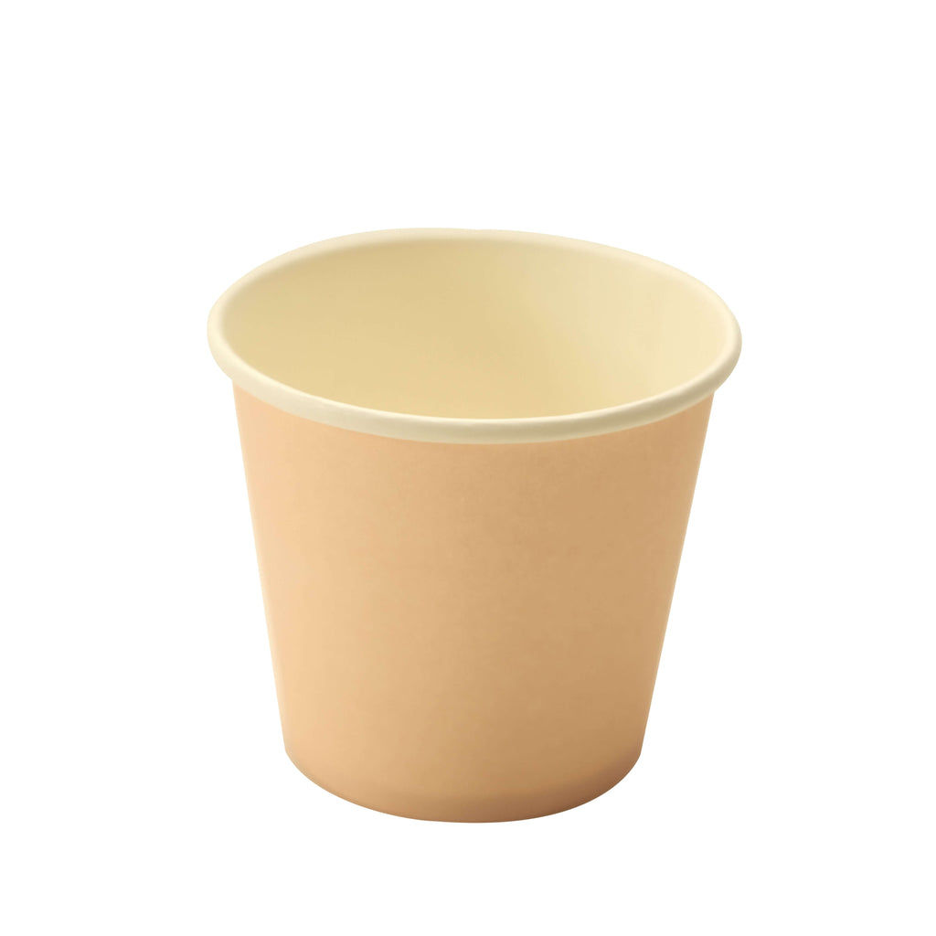50 - Pack Paper Dessert Cups Eco - Friendly Blush Design - Ideal for Ice Cream and Yogurt 10oz - Bell Racket Store