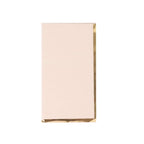 50 - Pack Paper Dinner Napkins Blush with Gold Foil Edge 2 Ply - Stylish Disposable Napkins - Bell Racket Store
