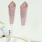 50 - Pack Paper Dinner Napkins Dusty Rose with Gold Magnolia Flowers Print 2 - Ply - Disposable Soft Napkins for Parties - Bell Racket Store