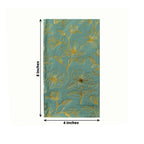 50 - Pack Paper Dinner Napkins Dusty Sage Green with Gold Magnolia Flowers Print 2 - Ply - Disposable Soft Napkins for Parties - Bell Racket Store