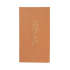 50 - Pack Paper Dinner Napkins Terracotta (Rust) with Gold Embossed Leaf - Stylish 2 - Ply Disposable Napkins for Weddings 18GSM - Bell Racket Store