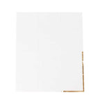 50 - Pack Paper Dinner Napkins White with Gold Foil Edge 2 Ply - Stylish Disposable Napkins for Parties - Bell Racket Store