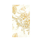 50 - Pack Paper Dinner Napkins White with Gold French Toile Floral Pattern 2 - Ply - Stylish Disposable Napkins for Events - Bell Racket Store