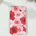 50 - Pack Paper Dinner Napkins with Rose Floral Print Red/Pink 2 Ply - Stylish Boho Napkins for Events - Bell Racket Store
