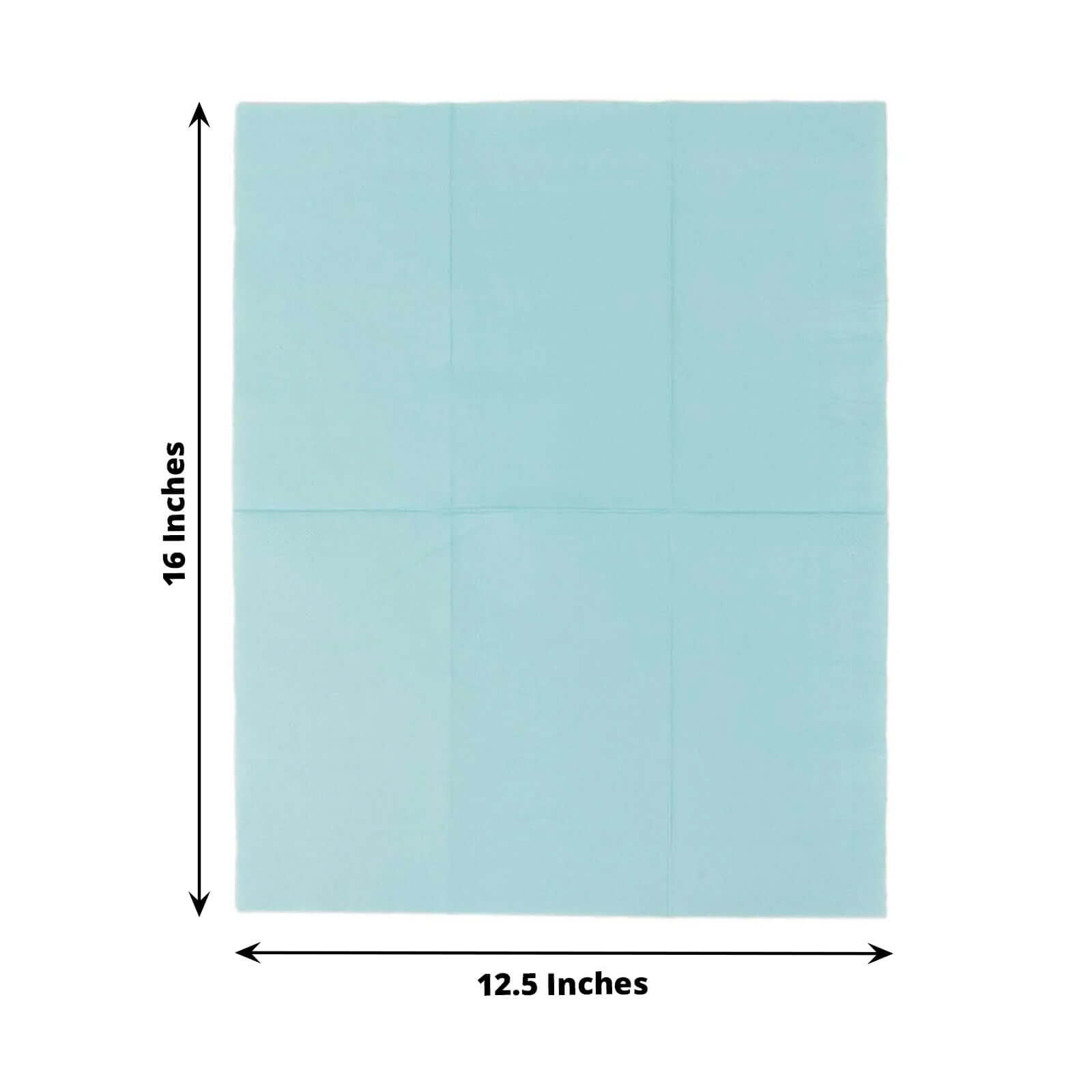 50 - Pack Paper Napkins Baby Blue - Soft Disposable 2 - Ply Dinner Napkins for Weddings - Bell Racket Store
