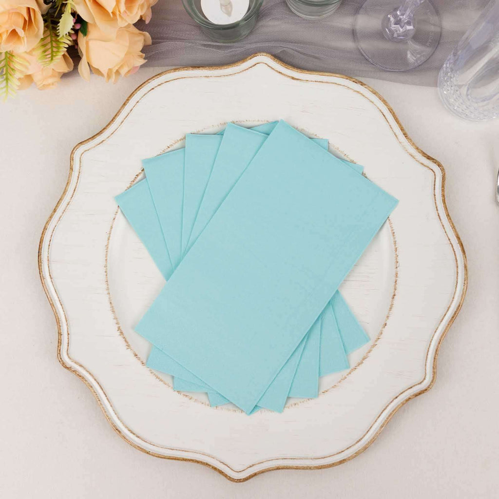 50 - Pack Paper Napkins Baby Blue - Soft Disposable 2 - Ply Dinner Napkins for Weddings - Bell Racket Store