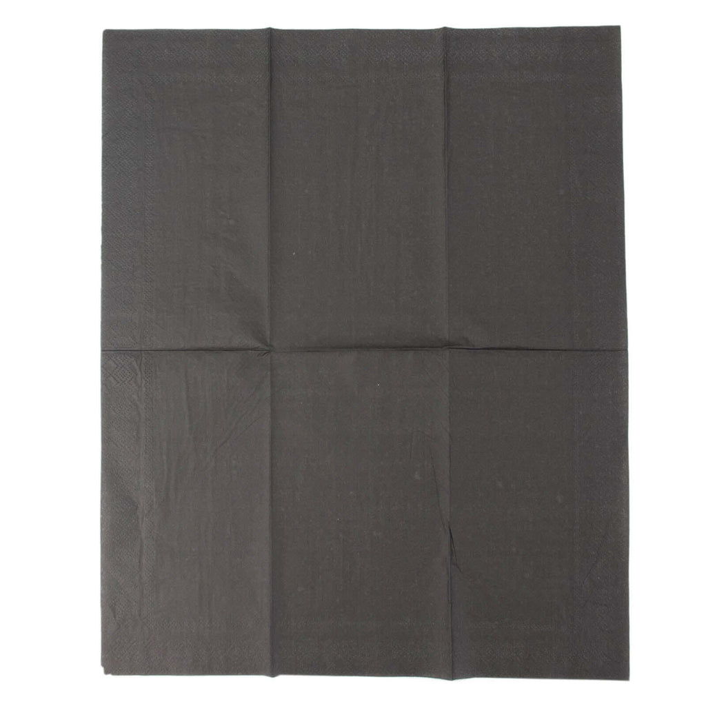 50 - Pack Paper Napkins Black - Soft Disposable 2 - Ply Dinner Napkins for Weddings - Bell Racket Store