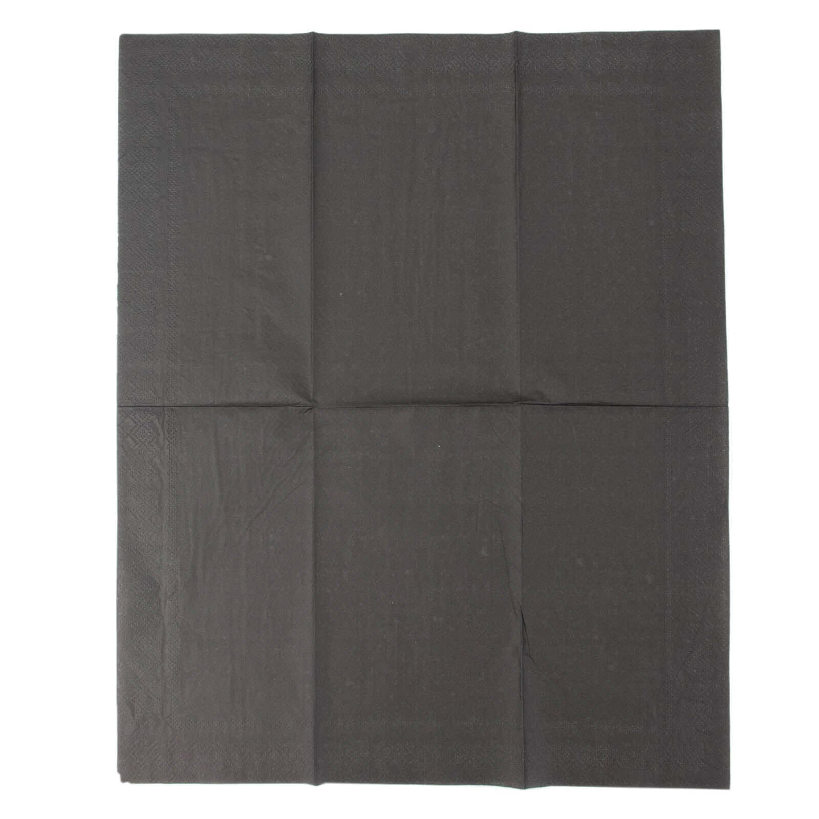 50 - Pack Paper Napkins Black - Soft Disposable 2 - Ply Dinner Napkins for Weddings - Bell Racket Store