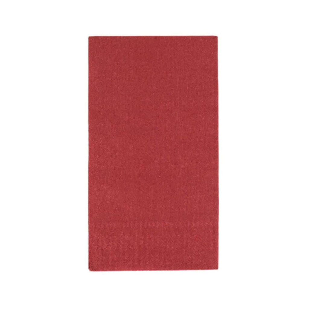 50 - Pack Paper Napkins Burgundy - Soft Disposable 2 - Ply Dinner Napkins for Weddings - Bell Racket Store
