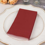 50 - Pack Paper Napkins Burgundy - Soft Disposable 2 - Ply Dinner Napkins for Weddings - Bell Racket Store