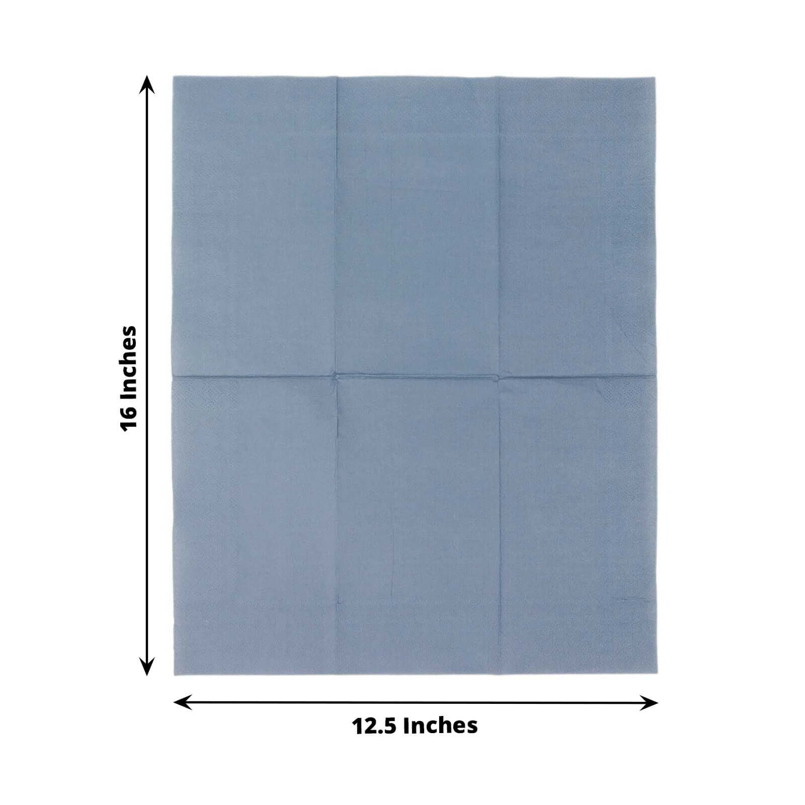 50 - Pack Paper Napkins Dusty Blue - Soft Disposable 2 - Ply Dinner Napkins for Weddings - Bell Racket Store