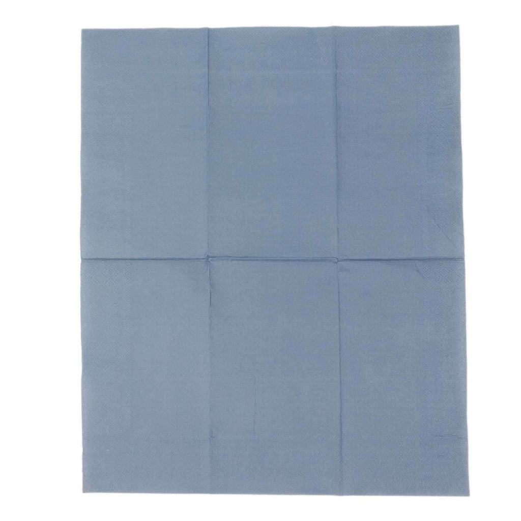 50 - Pack Paper Napkins Dusty Blue - Soft Disposable 2 - Ply Dinner Napkins for Weddings - Bell Racket Store