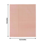 50 - Pack Paper Napkins Dusty Rose - Soft Disposable 2 - Ply Dinner Napkins for Weddings - Bell Racket Store