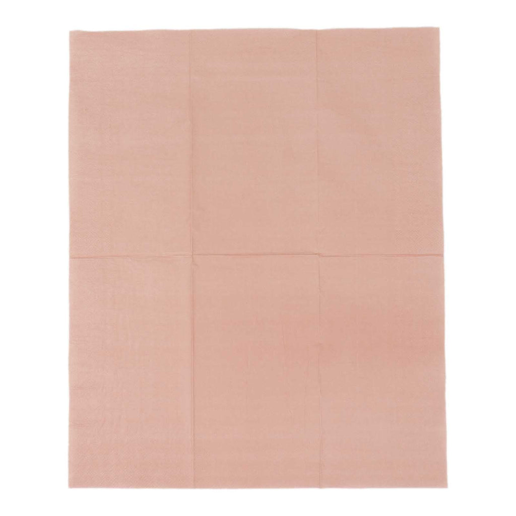 50 - Pack Paper Napkins Dusty Rose - Soft Disposable 2 - Ply Dinner Napkins for Weddings - Bell Racket Store