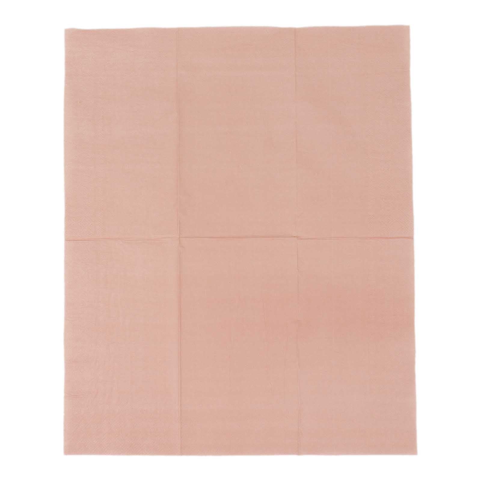 50 - Pack Paper Napkins Dusty Rose - Soft Disposable 2 - Ply Dinner Napkins for Weddings - Bell Racket Store