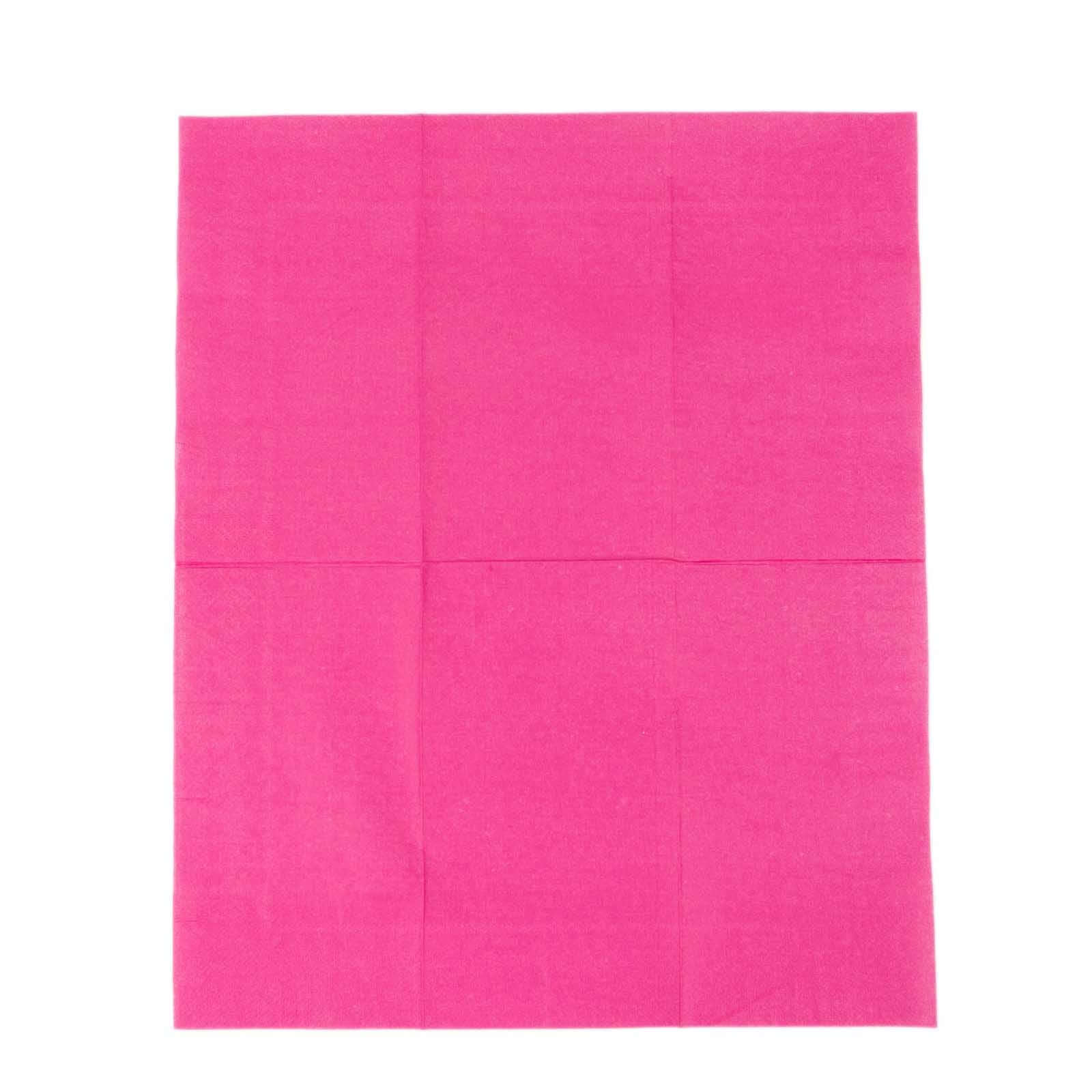 50 - Pack Paper Napkins Fuchsia - Soft Disposable 2 - Ply Dinner Napkins for Weddings - Bell Racket Store