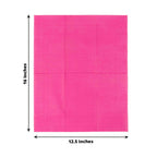 50 - Pack Paper Napkins Fuchsia - Soft Disposable 2 - Ply Dinner Napkins for Weddings - Bell Racket Store